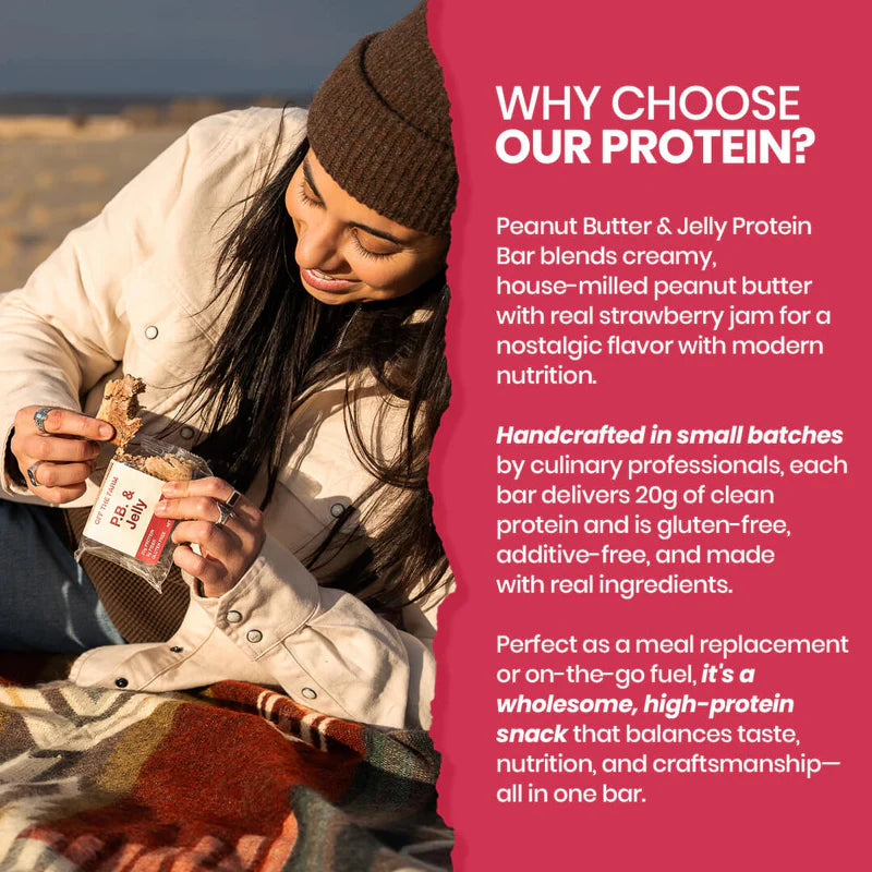 Off The Farm Peanut Butter & Jelly Protein Bar 12ct