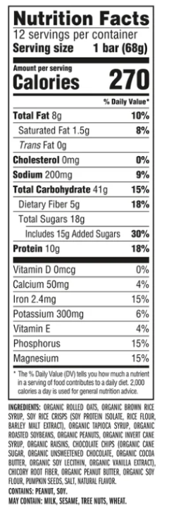 Clif Bar Trail Mix Energy Bar - 12/box
