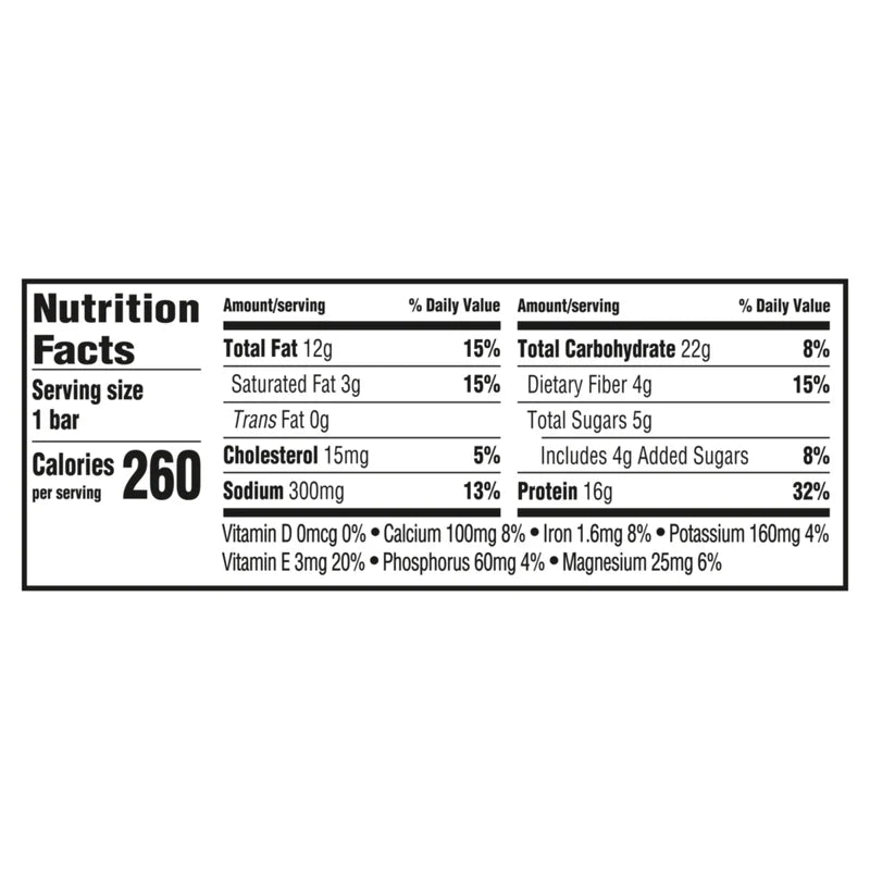 Clif Builders Bar Low Sugar Almond Salted Caramel - 12/box