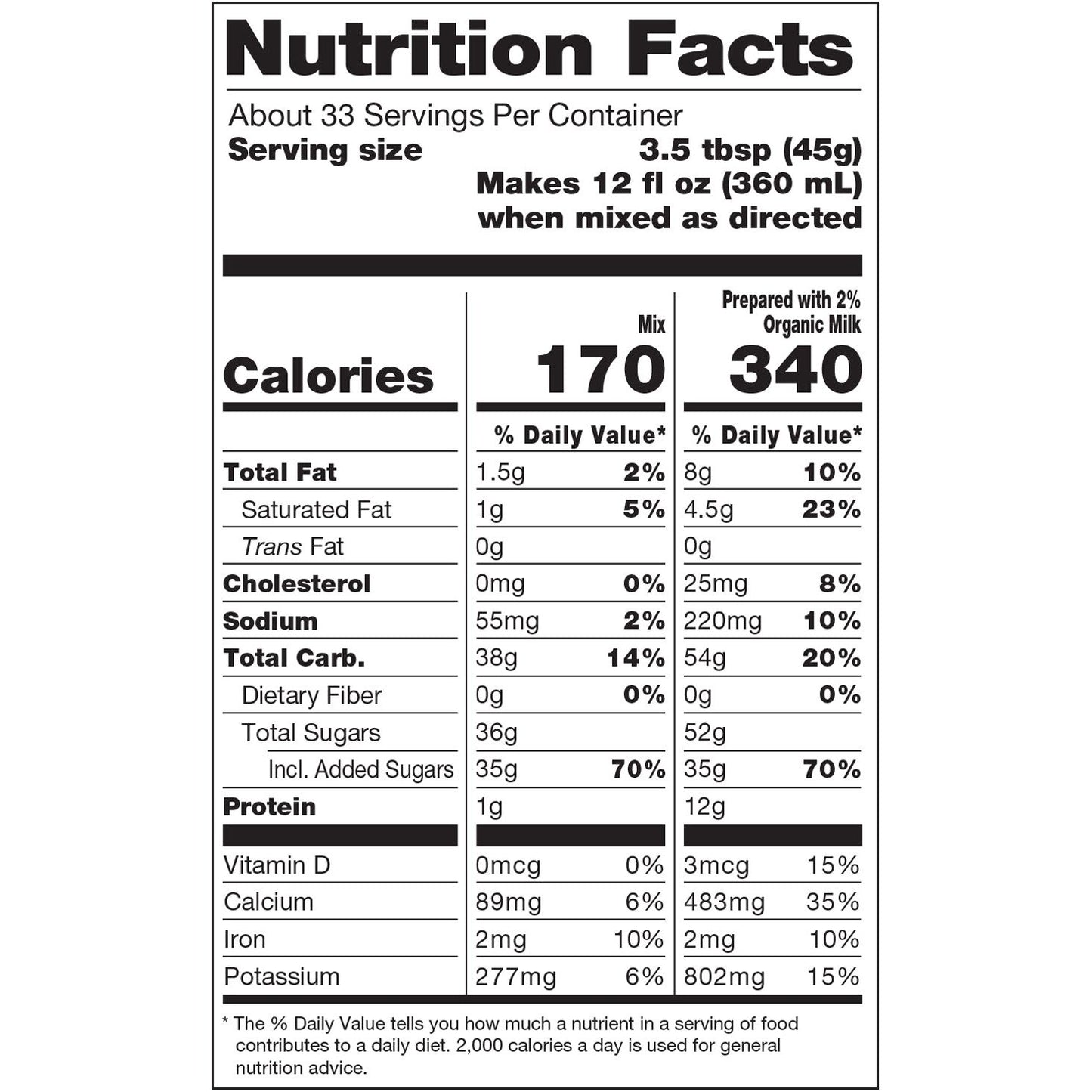Dr. Smoothie Organic Chocolate - 3.25lb