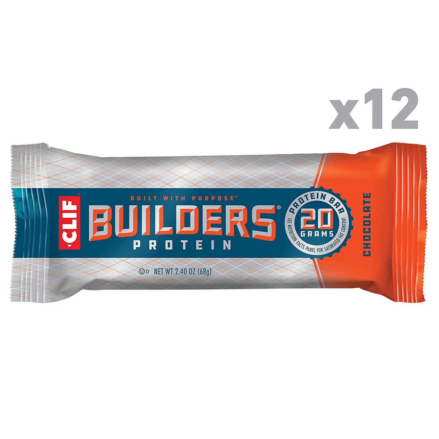 Clif Builders Bar Chocolate - 12/box
