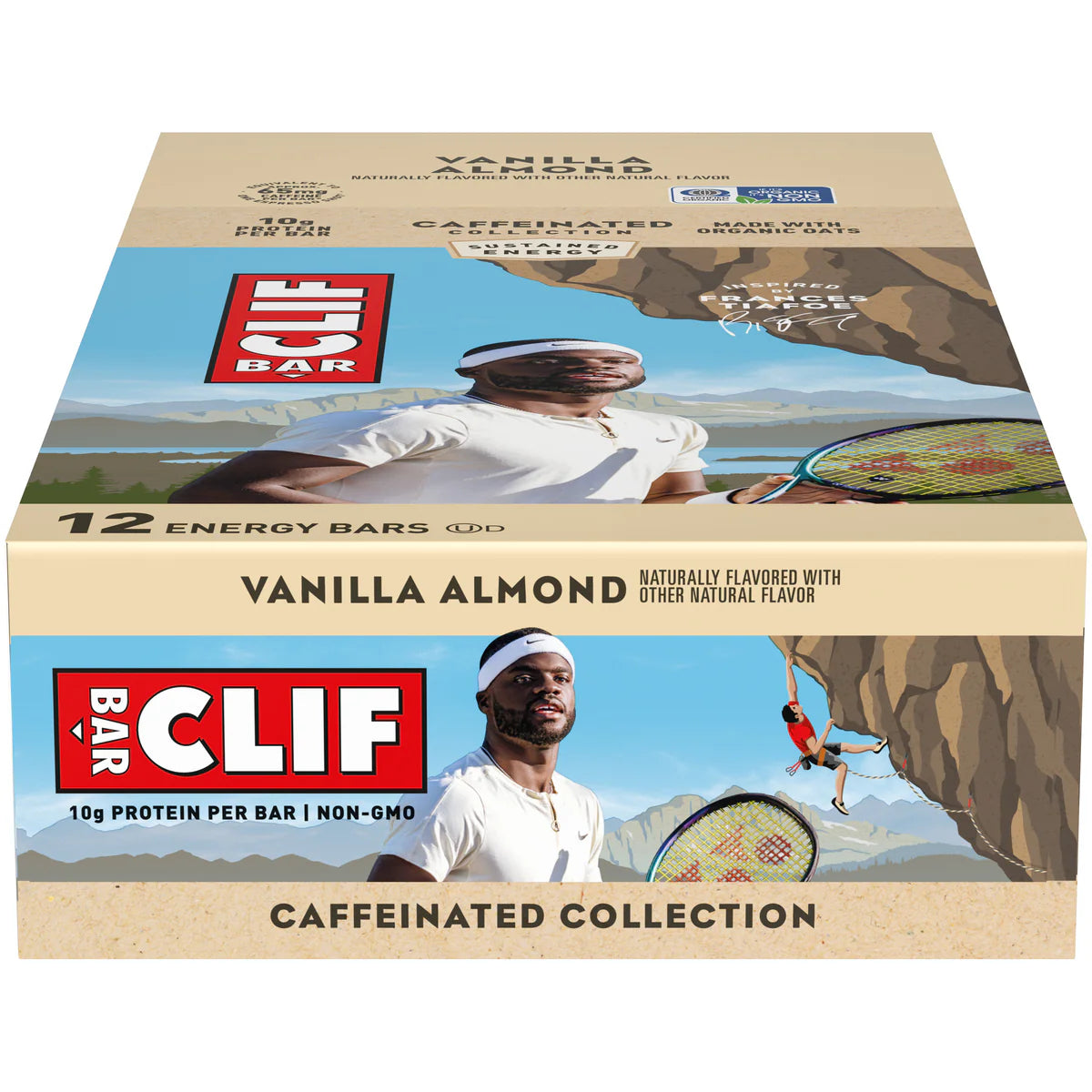 Clif Bar Energy Vanilla Almond Caffeinated - 12/box