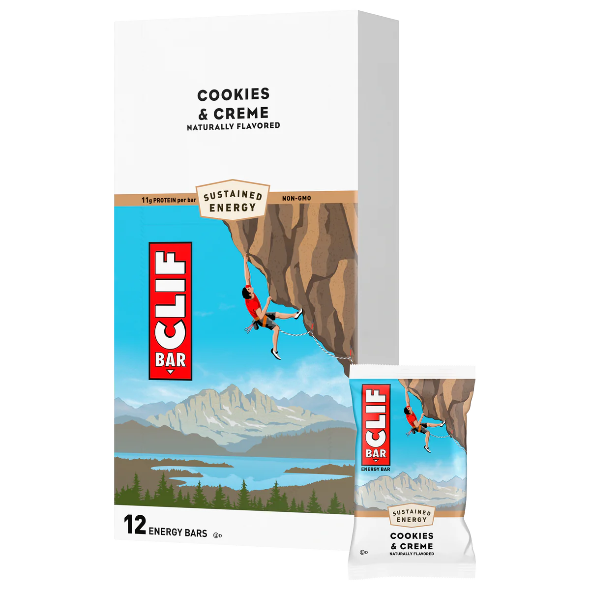 Clif Bar Cookies & Creme - 12/box