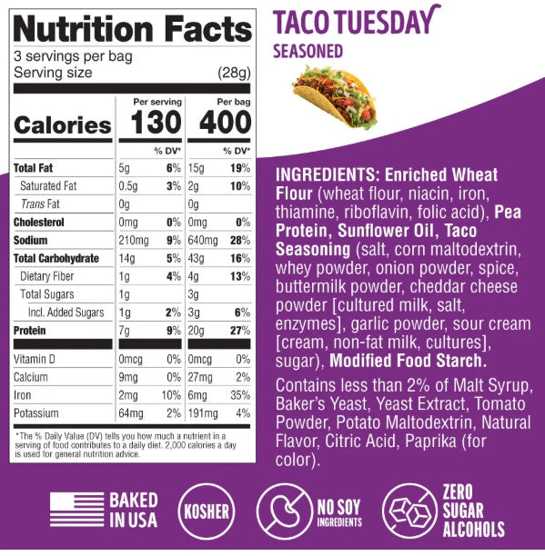 Lenny & Larrys Fitzels Taco Tuesday - 8ct