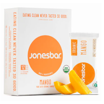 Jones Bar Organic Mango - 12ct