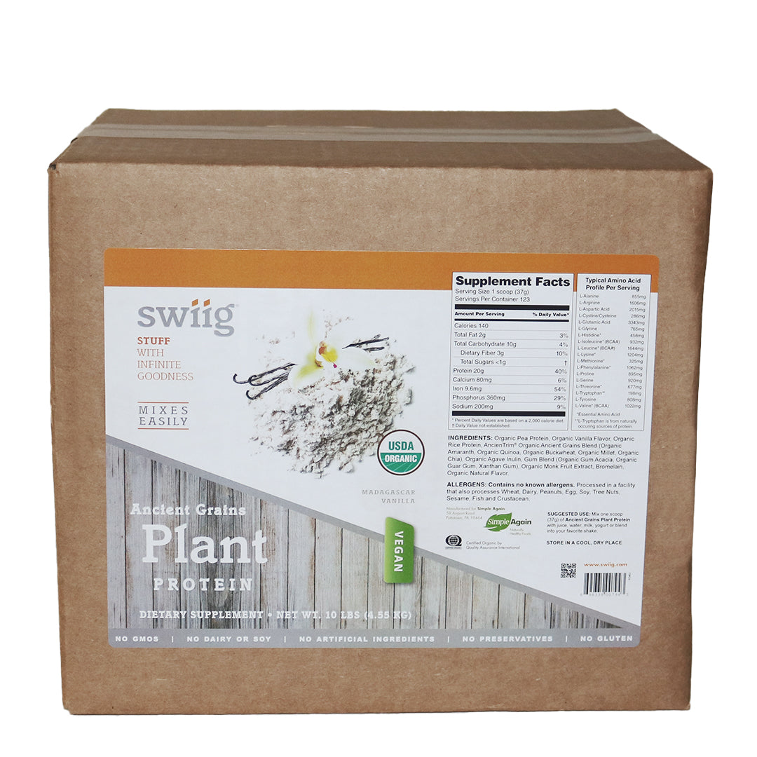 swiig Madagascar Vanilla Ancient Grains Plant Protein