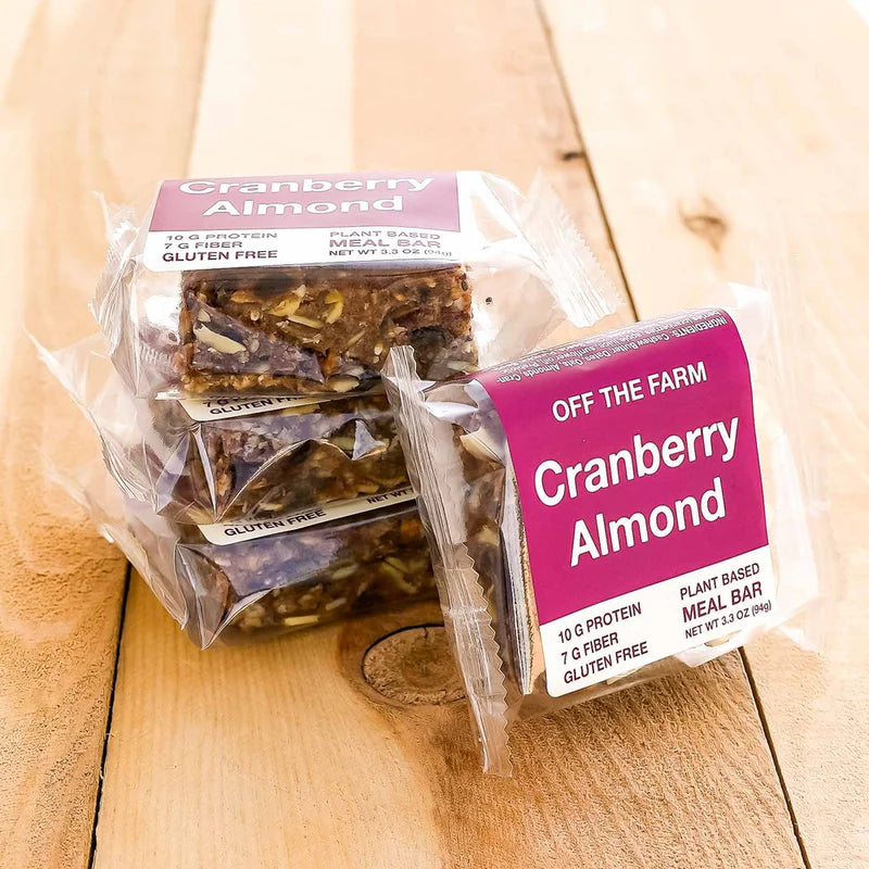 Off The Farm Cranberry Almond Energy Bar 12ct