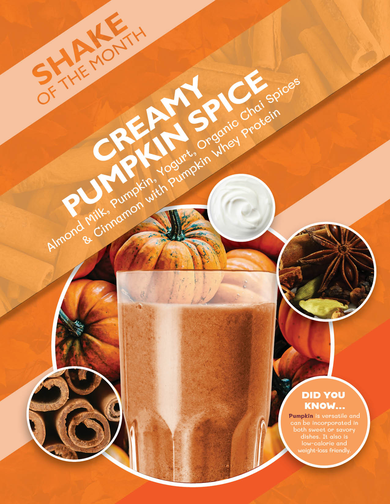 Shake of the Month Counter Card-October