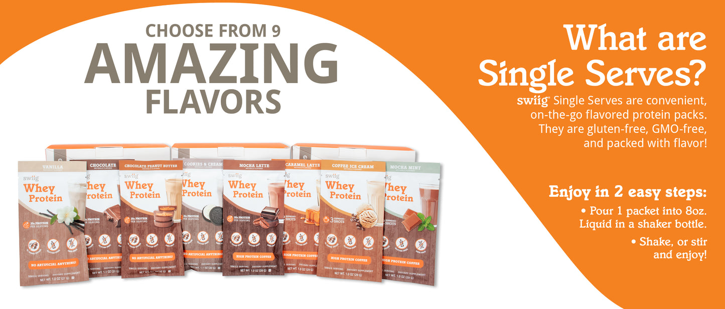 swiig Single Serve Whey Chai Latte 10pk