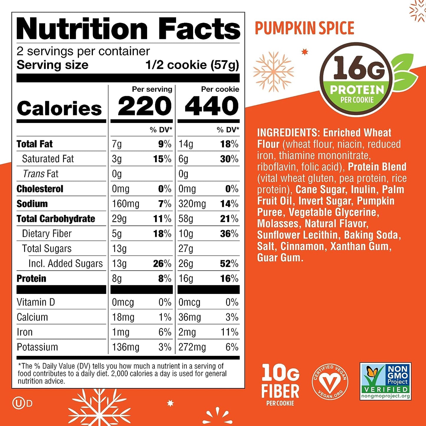 Lenny & Larry's Pumpkin Cookie - 12ct
