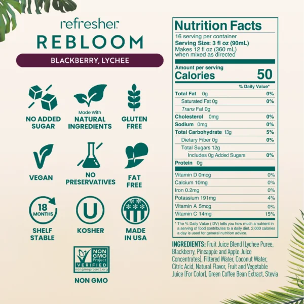 Smartfruit Refresher Rebloom Blackberry Lychee