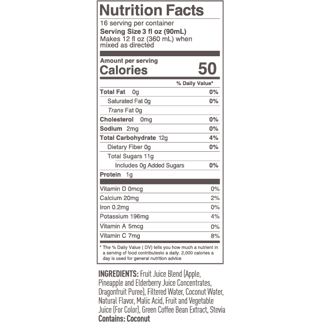 Smartfruit Refresher Recharge - Dragonfruit, Elderberry