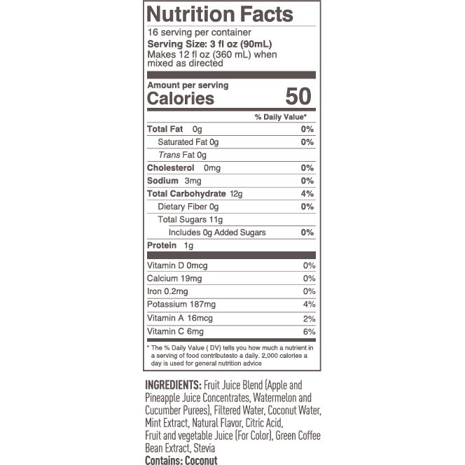 Smartfruit Refresher Replenish - Watermelon, Cucumber, Mint