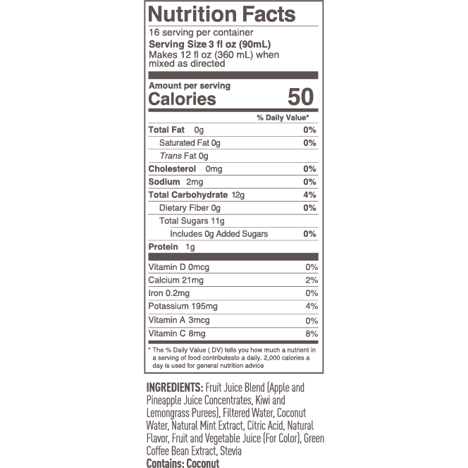 Smartfruit Refresher Restore - Kiwi, Mint, Lemongrass