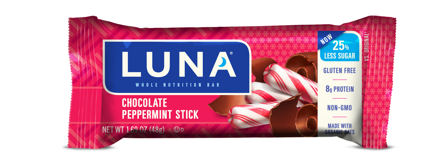 Luna Bar Chocolate Peppermint Stick - 15/case