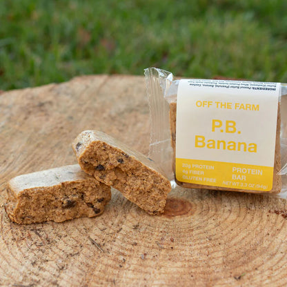 Off The Farm Peanut Butter Banana Protein Bar 12ct