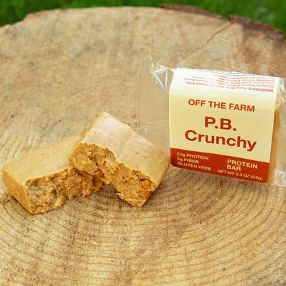 Off The Farm Peanut Butter Crunchy Protein Bar 12ct