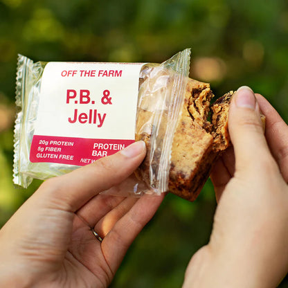 Off The Farm Peanut Butter & Jelly Protein Bar 12ct