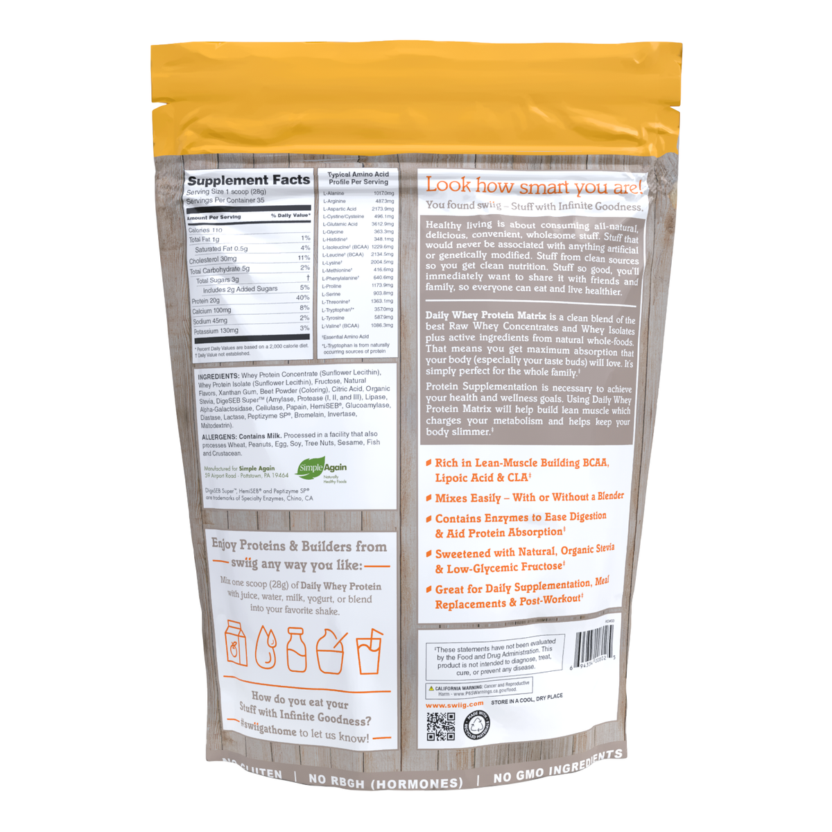 swiig Daily Whey Matrix Strawberry