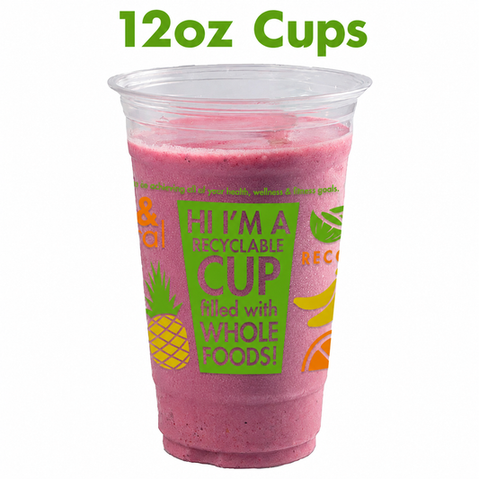 PFC Logo Cup Plastic Recyclable 12oz 1000ct