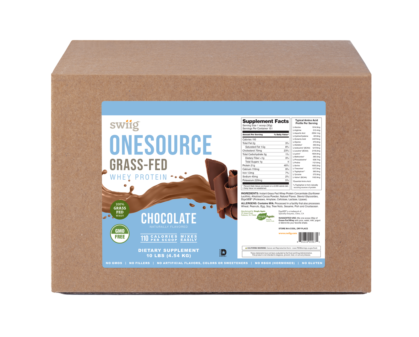 OneSource Grass Fed Whey Chocolate