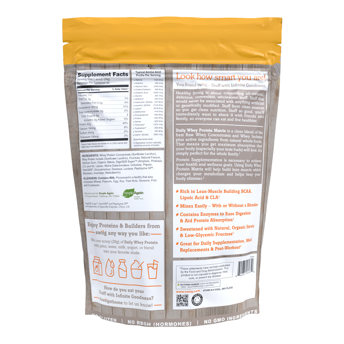 swiig Daily Whey Matrix Banana