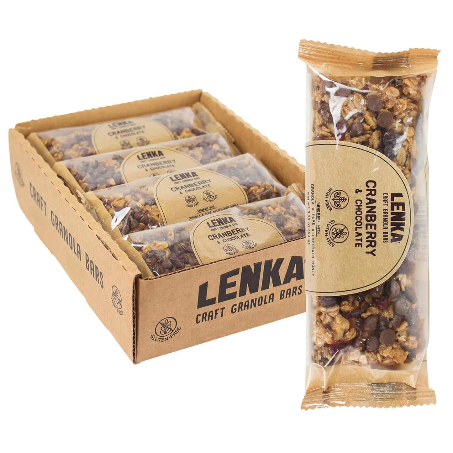 Lenka Bar Cranberry & Chocolate 12ct