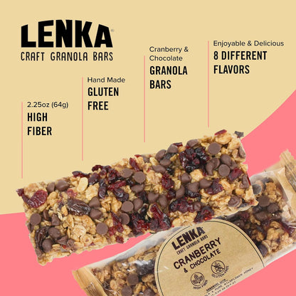 Lenka Bar Cranberry & Chocolate 12ct