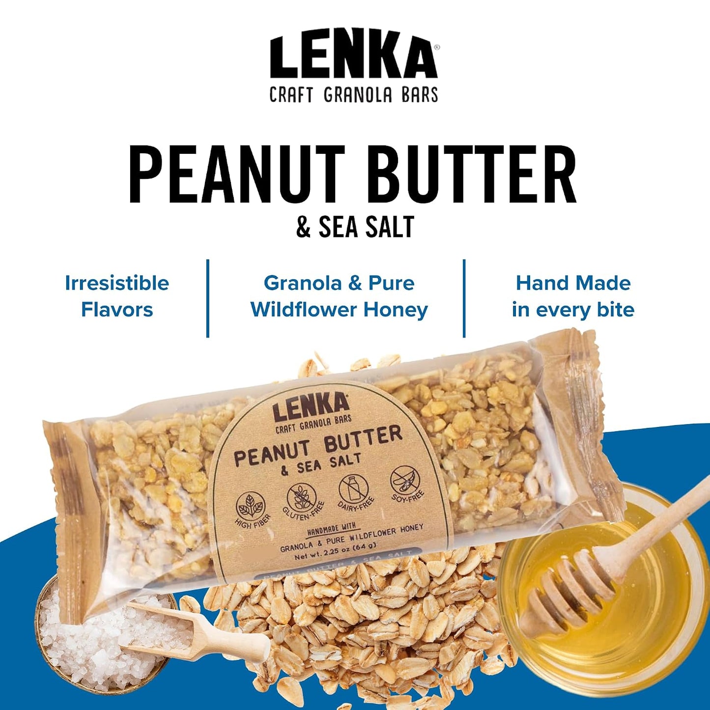 Lenka Bar Peanut Butter & Sea Salt 12ct