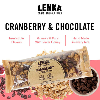Lenka Bar Cranberry & Chocolate 12ct