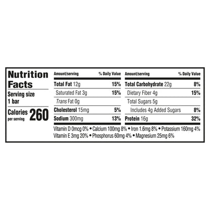 Clif Builders Bar Low Sugar Almond Salted Caramel - 12/box