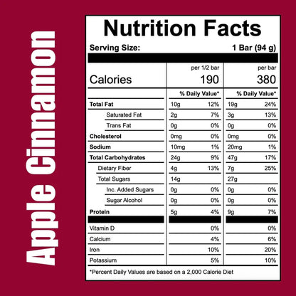 Off the Farm Apple Cinnamon Meal Bar – 12ct