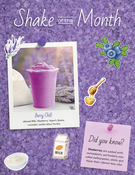 Shake of the Month Counter Card - August