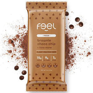 Feel Bar Brownie Choco Chip + Lions Mane - 10ct