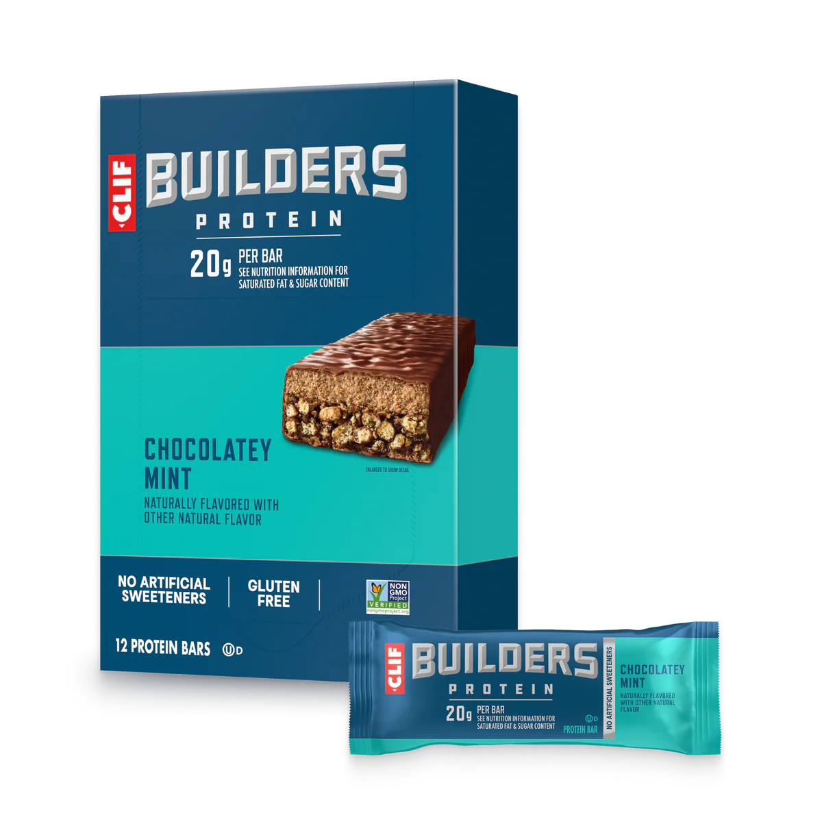 Clif Builders Bar Chocolate Mint - 12/box