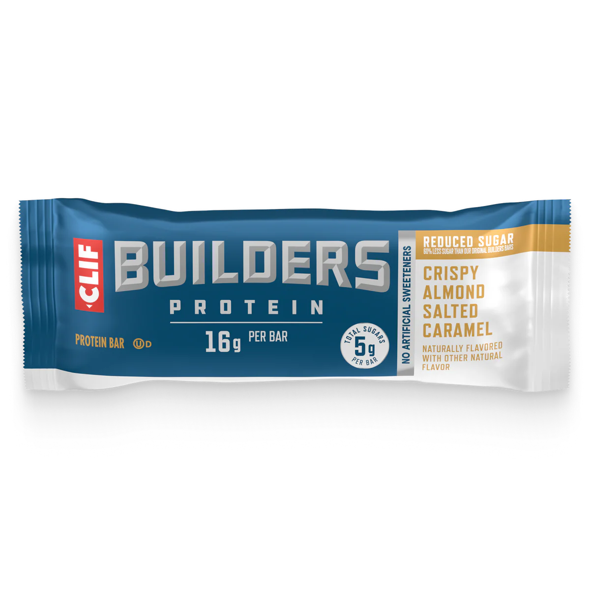 Clif Builders Bar Low Sugar Almond Salted Caramel - 12/box