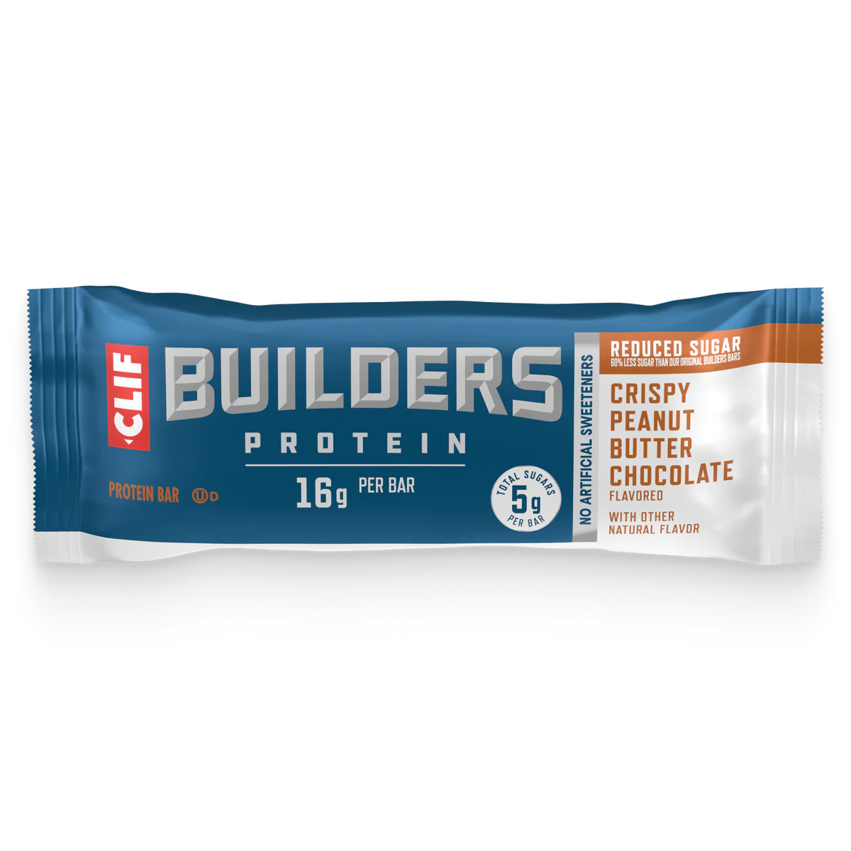 Clif Builders Bar Low Sugar Chocolate Peanut Butter - 12/box