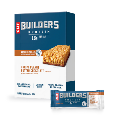 Clif Builders Bar Low Sugar Chocolate Peanut Butter - 12/box