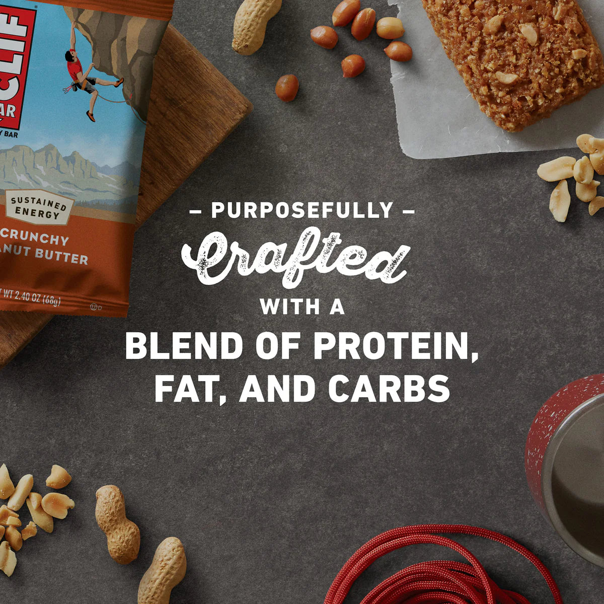 Clif Bar Crunchy PB - 12/box