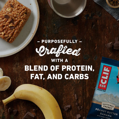 Clif Bar Peanut Butter Banana Dark Chocolate - 12/box
