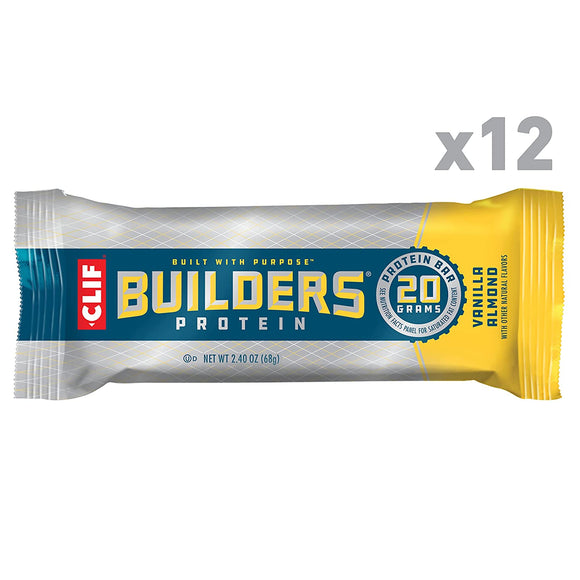 Clif Builders Bar Vanilla Almond - 12/box