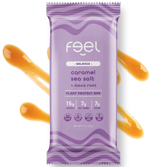 Feel Bar Caramel Sea Salt + Maca Root - 10ct