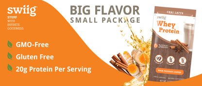 swiig Single Serve Whey Chai Latte 10pk