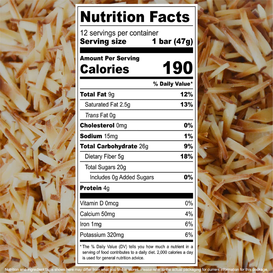 Jones Bar Organic Coconut Almond - 12ct