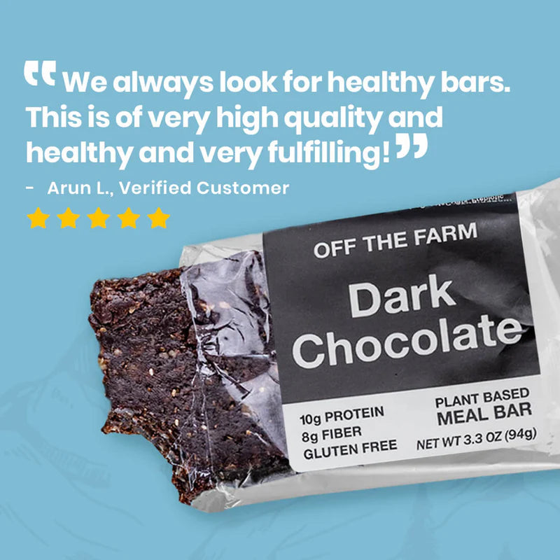 Off The Farm Dark Chocolate Meal Bar 12ct