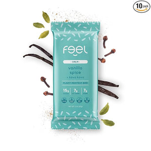 Feel Bar Vanilla Spice (previously Coconut Chai Bliss + Kava) - 10ct