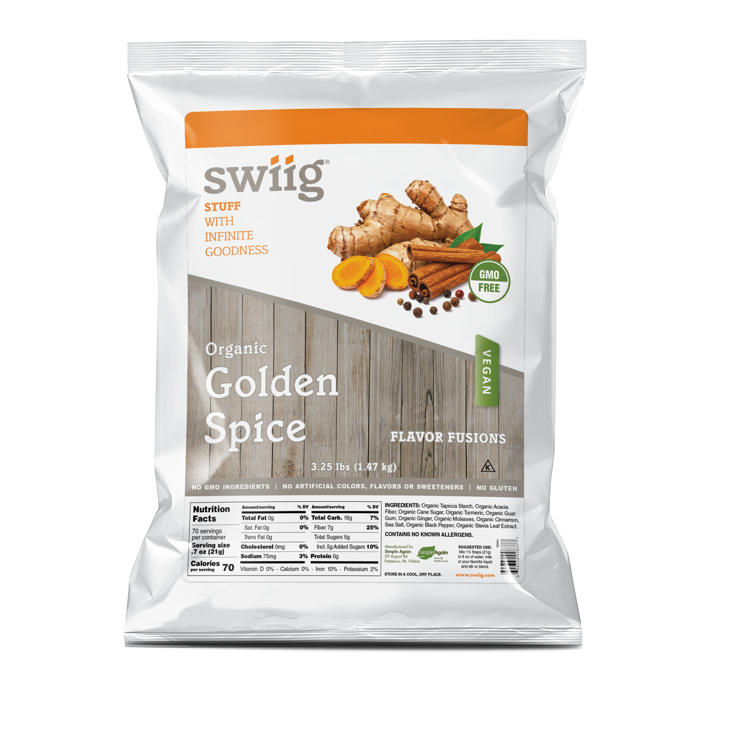 swiig Flavor Fusion Organic Golden Spice