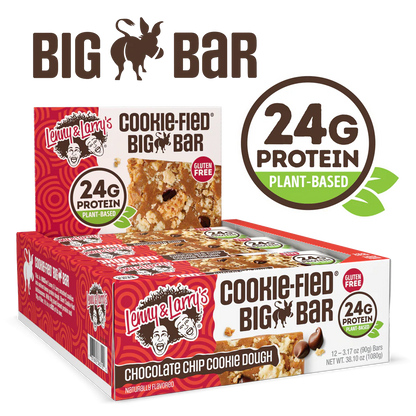 Lenny & Larrys Cookie-Fied Big Bar Chocolate Chip Cookie Dough 12ct