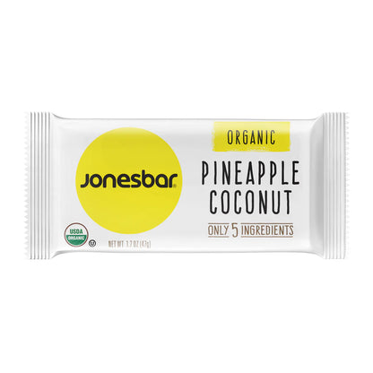 Jones Bar Organic Pineapple & Coconut - 12ct