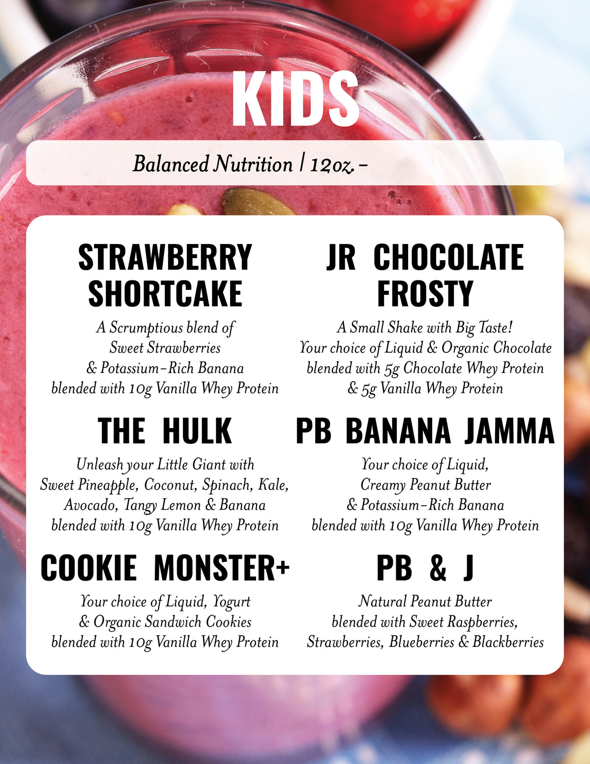 Pfc Shake Kid's Shakes – PFC Orders